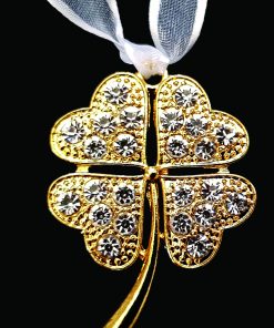 Diamond Clover Wedding Charm