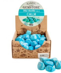 Gemstone Tumbled Blue Howlite