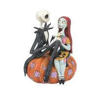 Disney Traditions - 16cm Jack & Sally on Pumpkin