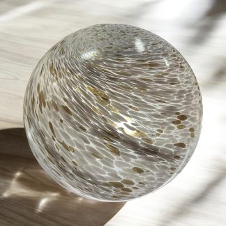 Swirl Taupe Glass Light Ball L