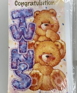 Congratulations Twins Card