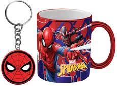 Spiderman Metallic Mug and Keyring Gift Pack