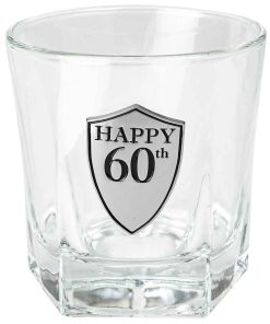 60th Whiskey Glass 210ml