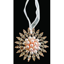 Rose Gold Pearl & Diamond Wedding Charm