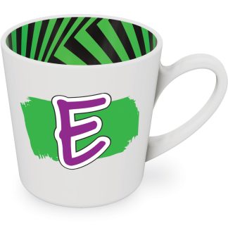 E motif mug male
