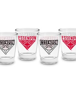 Essendon 4 Pack Shot Glass