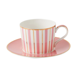 Regency Cup & Saucer 240ML Pink