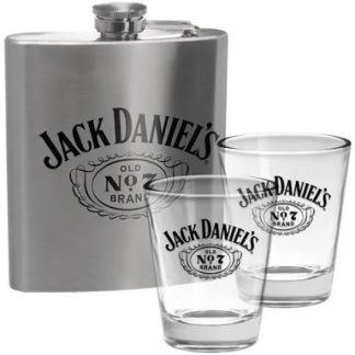 JD Flask and Glass Set