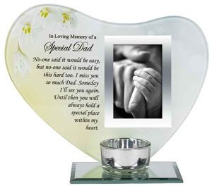Special Dad With Candle Remembrance Photo Frame