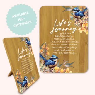 Affirmation Plaque Lifes Journey Royal Wrens