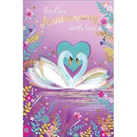 On Our Anniversary With Love Card