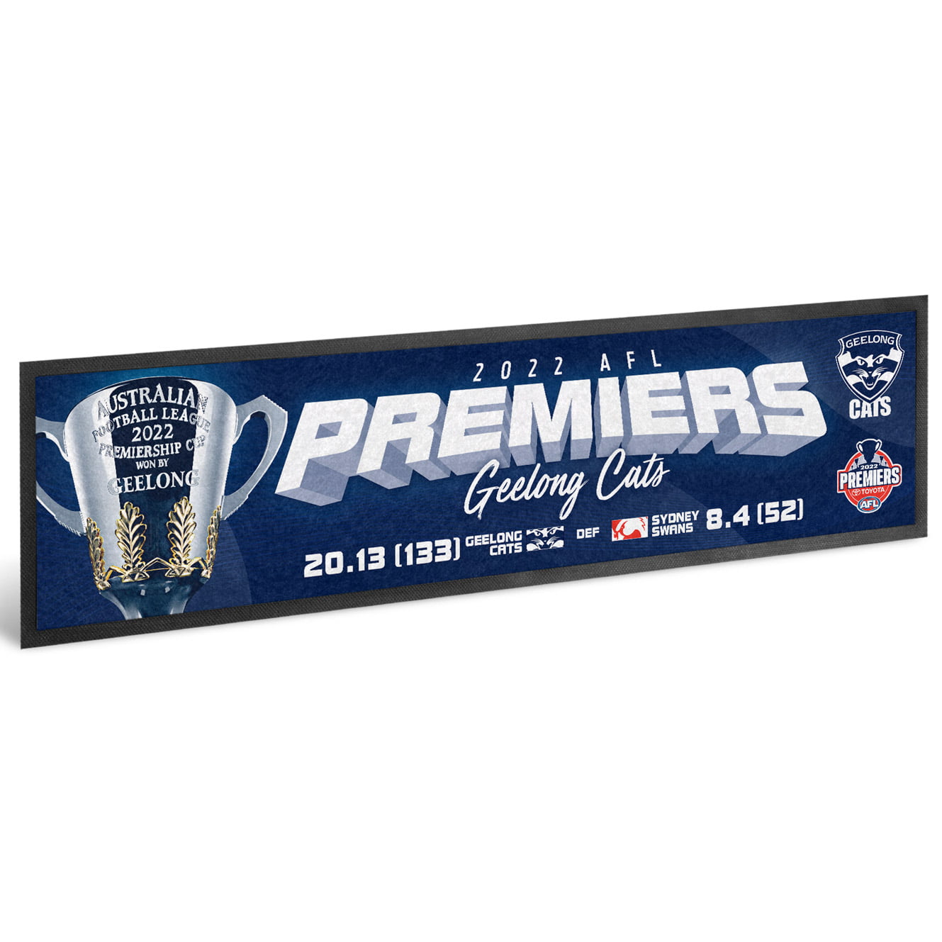 2022 Premiers Premiership AFL Bar Runner Mat