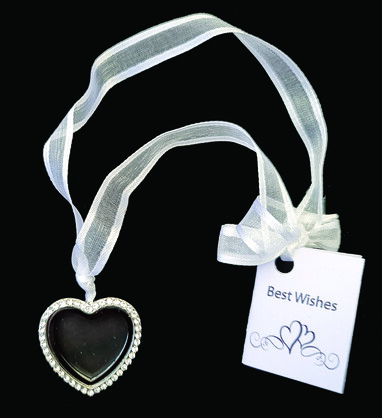 Silver Gold Heart Photo Charm