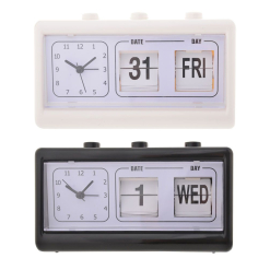 B & W Alarm Clock & Calendar