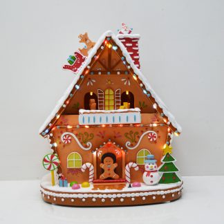 LED Gingerbread House