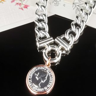 Silver Necklace Coin Fashion Jewellery
