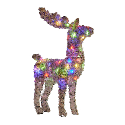 Christmas Reindeer with Animation & Multicolour Lights- Indoor/Outdoor, 112cm