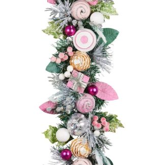 Christmas Garland- Pretty in Pink, 195cmL