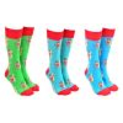 Sock Society Surfing Santa