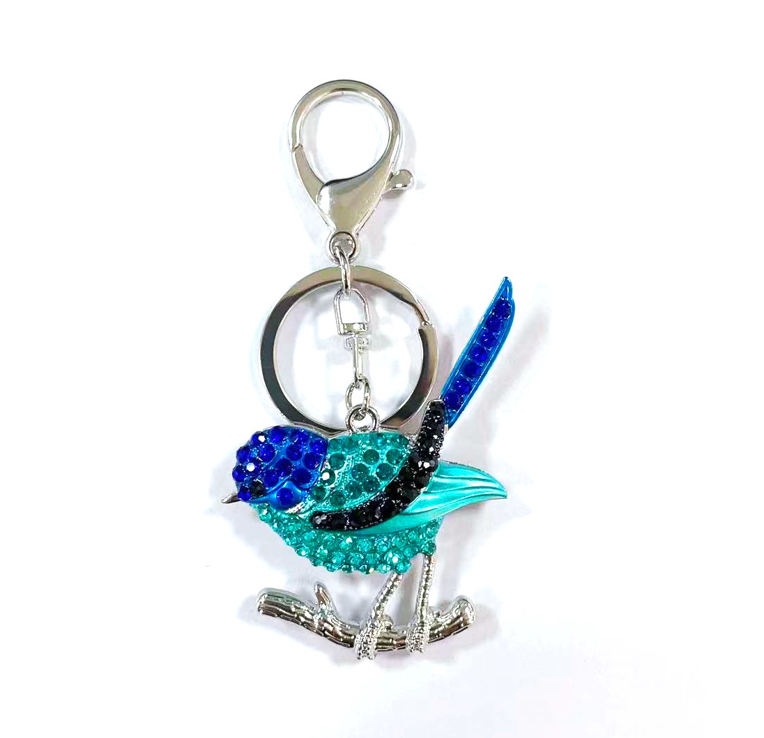 Blue Wren Keyring