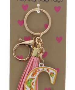 C keyring bag tag
