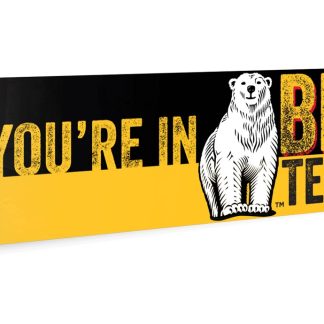 Bundy Bundaberg Rum Bear Territory Bumper Sticker UV Gloss