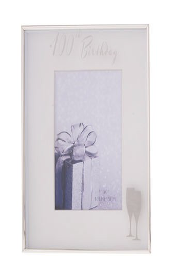 100th Birthday Frame 4x6