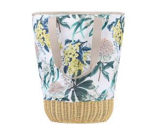The Black Pen Golden Summer Insulated Picnic Bag With Basket Base Large