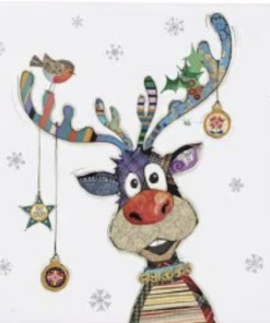 Bug Art Xmas Kooks Coaster Reindeer