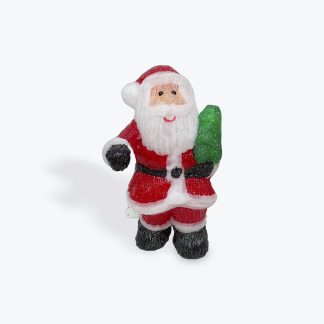 Acrylic Santa  LED 39cm
