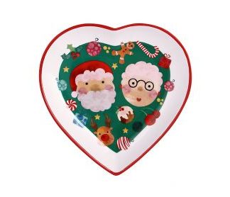 Kasey Rainbows Sparkly Season Heart Dish