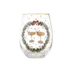 Christmasville Stemless Glass Cocktails Gift Boxed