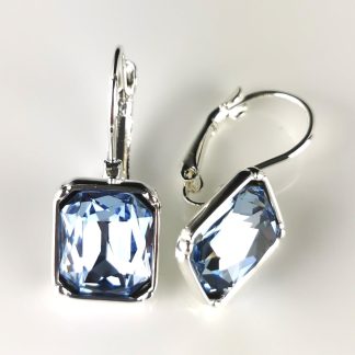 Hanging Earings Silver Blue Stone