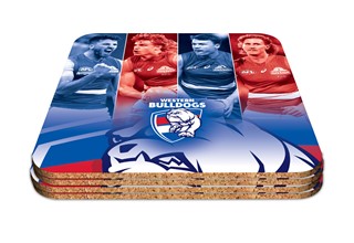 Western Bulldogs Set of 4 Player Coaster (1)