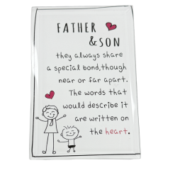 Father and Son Plaque