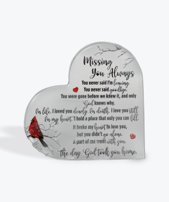 Missing you Always Acrylic Plaque 10cm