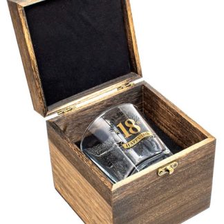 18th Whisky Glass  270ml Gift Set