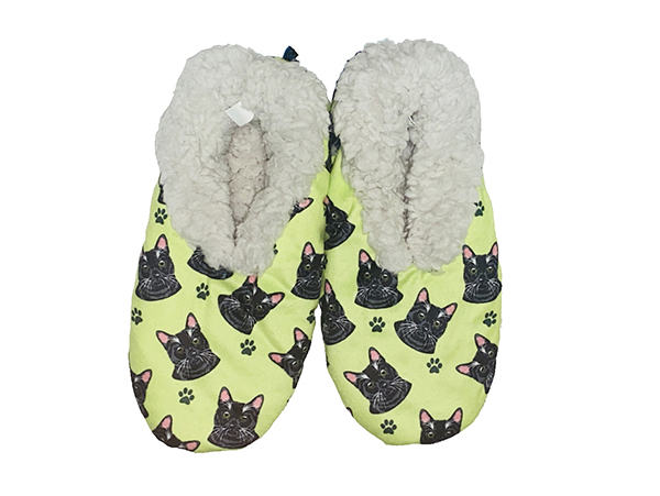 Black Cat Comfies Slippers