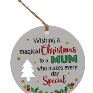 Mum Xmas Plaque