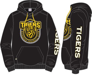 Mens Supporters Hood Tigers
