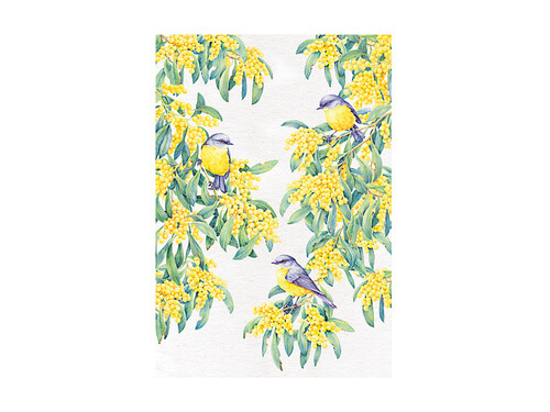 Garden Friends Tea Towel Robin
