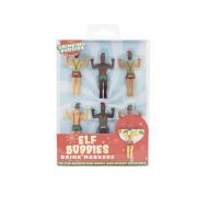 Santa Buddies Drink MarkersSet of 4