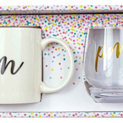 AM/PM Mug & Stemless Set
