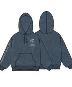 Western Bulldongs Acid Wash Hood Blue