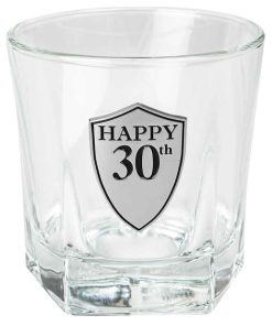 30th Whiskey Glass 210ml