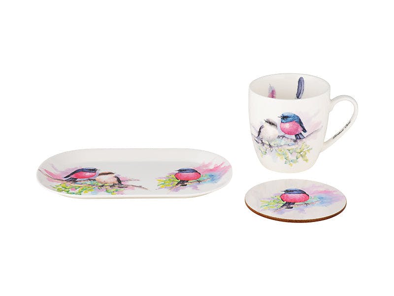 Katherine Castle Bird Life Gift Set Pink Robin Gift Boxed