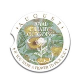 Ceramic Car Coaster August Waratah