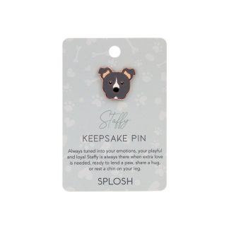 Staffy Keepsake Pin