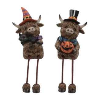 Halloween Highland Cow w/String Leg B