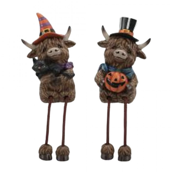 Halloween Highland Cow w/String Leg B